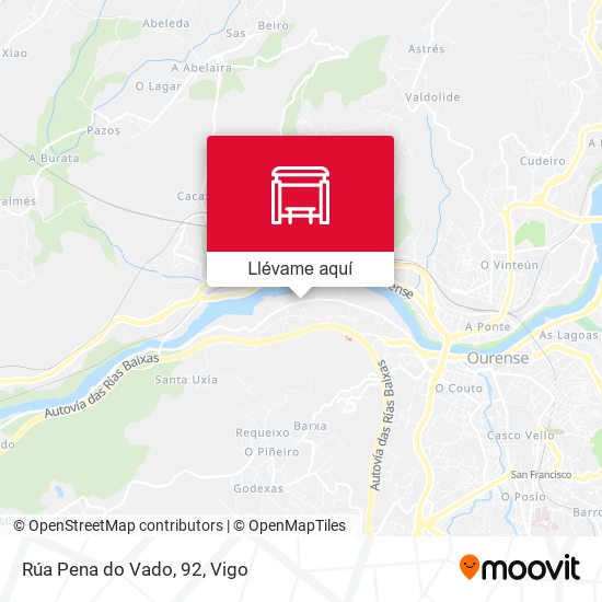 Mapa Rúa Pena do Vado, 92