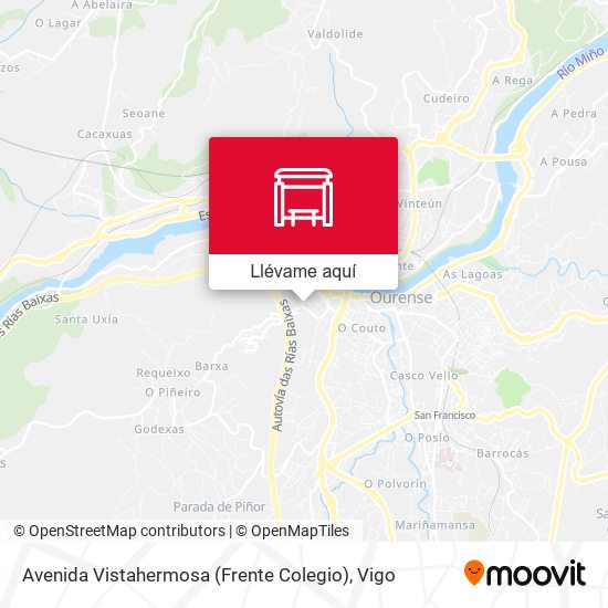 Mapa Avenida Vistahermosa (Frente Colegio)