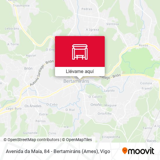 Mapa Avenida da Maía, 84 - Bertamiráns (Ames)