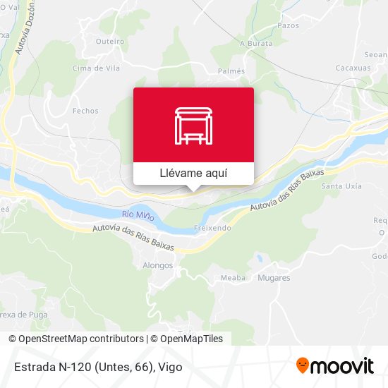 Mapa Estrada N-120 (Untes, 66)