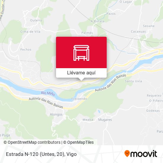Mapa Estrada N-120 (Untes, 20)