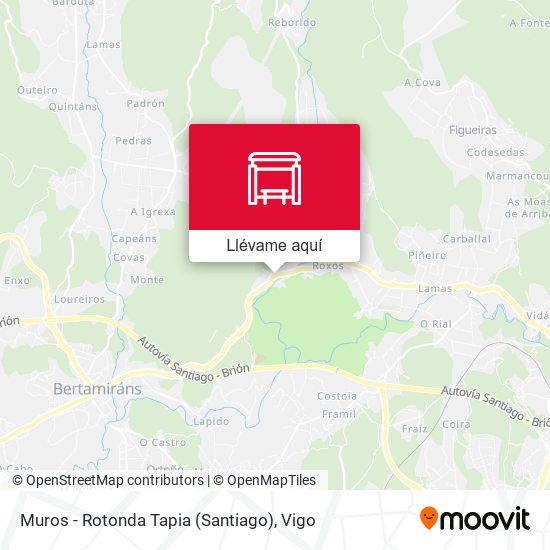 Mapa Muros - Rotonda Tapia (Santiago)