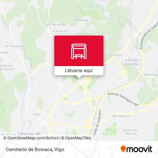Mapa Cemiterio de Boisaca