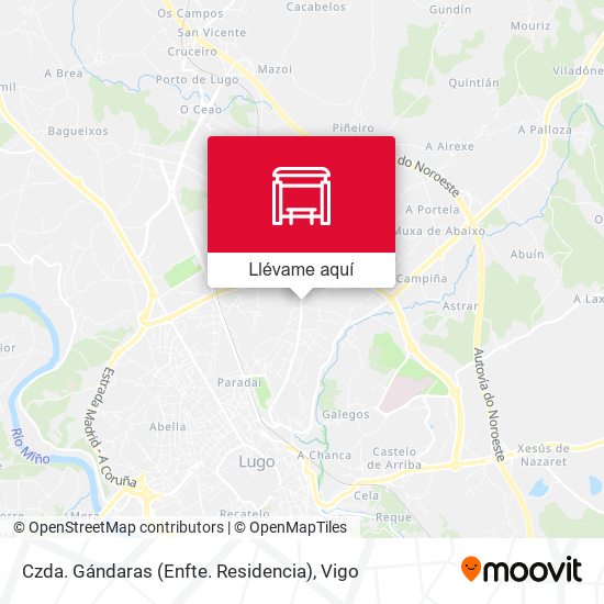 Mapa Czda. Gándaras (Enfte. Residencia)