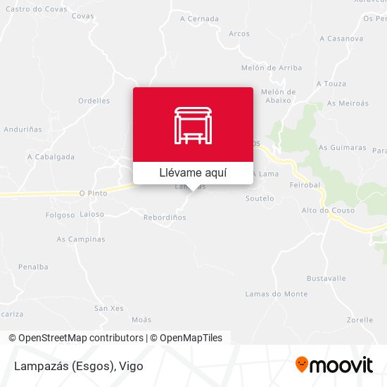 Mapa Lampazás (Esgos)