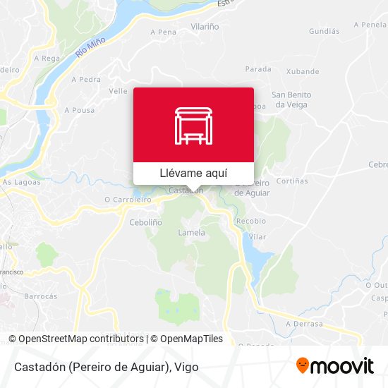 Mapa Castadón (Pereiro de Aguiar)