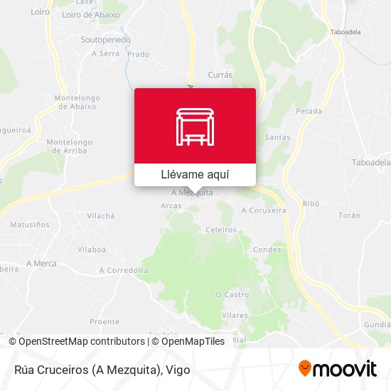 Mapa Rúa Cruceiros (A Mezquita)