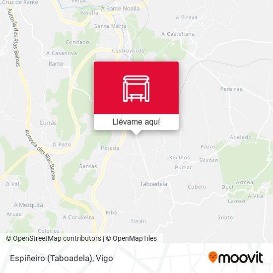 Mapa Espiñeiro (Taboadela)