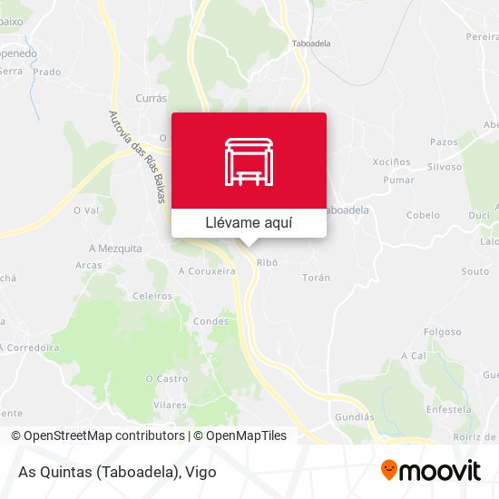 Mapa As Quintas (Taboadela)