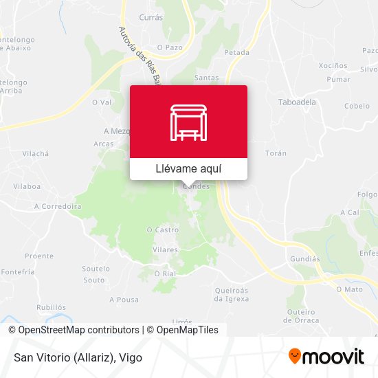 Mapa San Vitorio (Allariz)