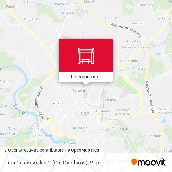 Mapa Rúa Casas Vellas 2 (Dir. Gándaras)