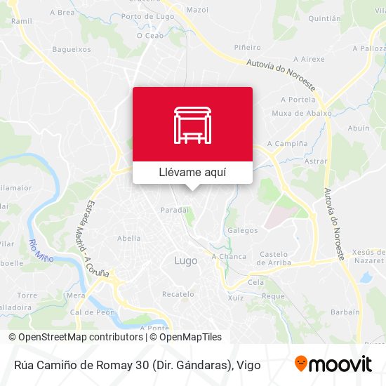 Mapa Rúa Camiño de Romay 30 (Dir. Gándaras)