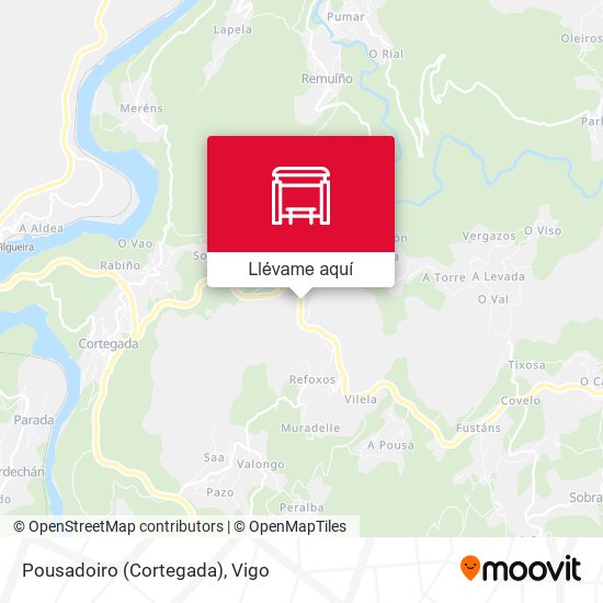 Mapa Pousadoiro (Cortegada)