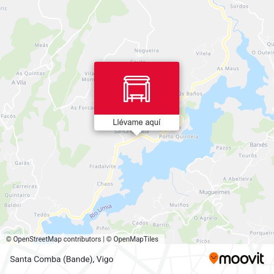 Mapa Santa Comba (Bande)