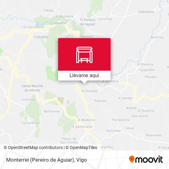 Mapa Monterrei (Pereiro de Aguiar)