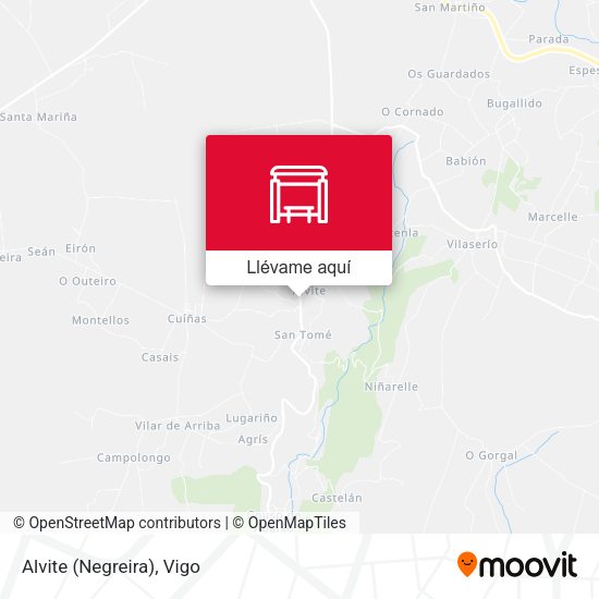 Mapa Alvite (Negreira)