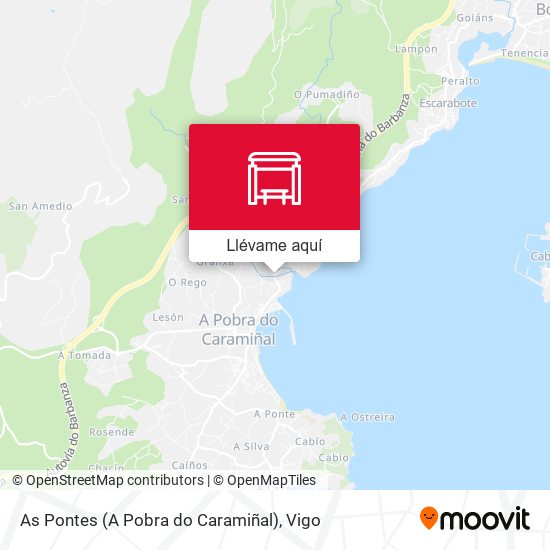 Mapa As Pontes (A Pobra do Caramiñal)
