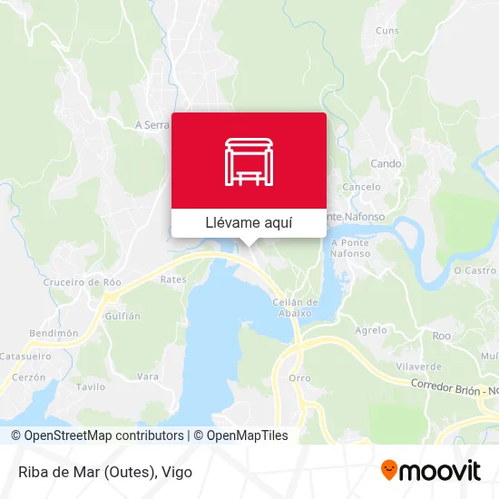 Mapa Riba de Mar (Outes)