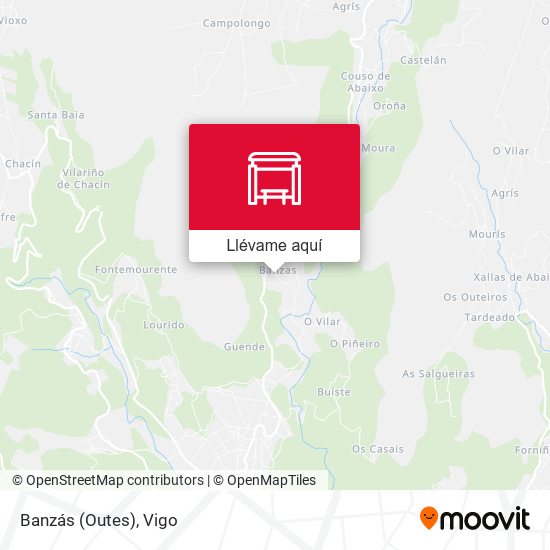 Mapa Banzás (Outes)
