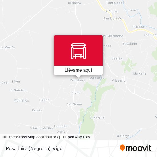 Mapa Pesaduira (Negreira)