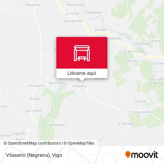 Mapa Vilaserio (Negreira)