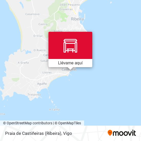 Mapa Praia de Castiñeiras (Ribeira)