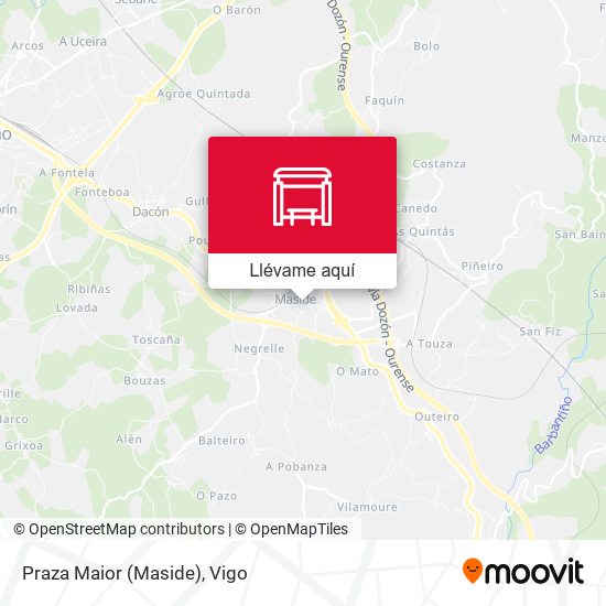 Mapa Praza Maior (Maside)
