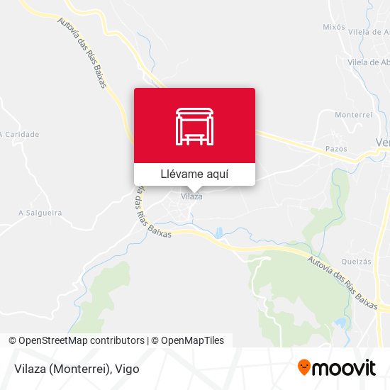 Mapa Vilaza (Monterrei)