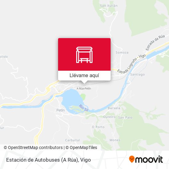 Mapa Estación de Autobuses (A Rúa)