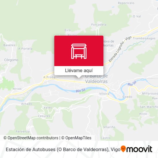 Mapa Estación de Autobuses (O Barco de Valdeorras)