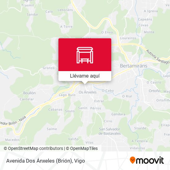 Mapa Avenida Dos Ánxeles (Brión)