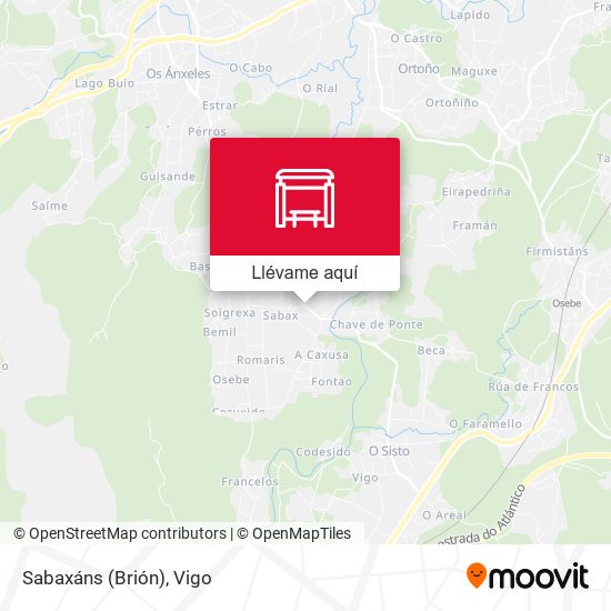 Mapa Sabaxáns (Brión)