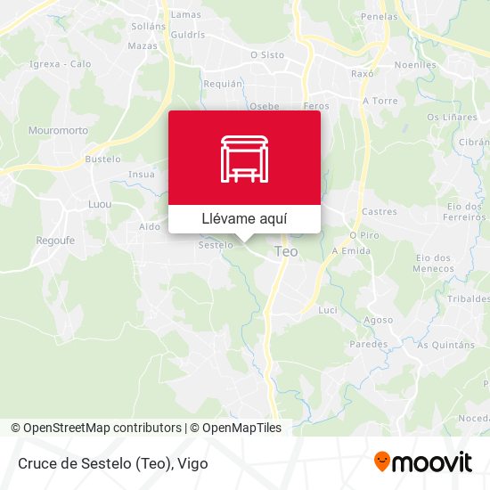 Mapa Cruce de Sestelo (Teo)