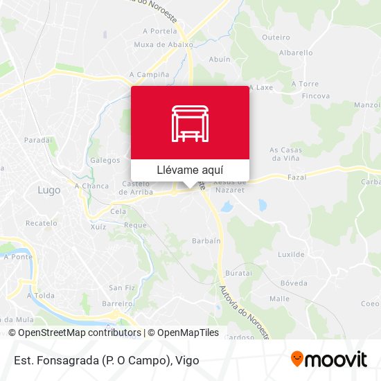 Mapa Est. Fonsagrada (P. O Campo)