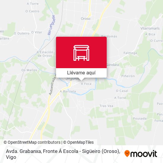 Mapa Avda. Grabanxa, Fronte Á Escola - Sigüeiro (Oroso)