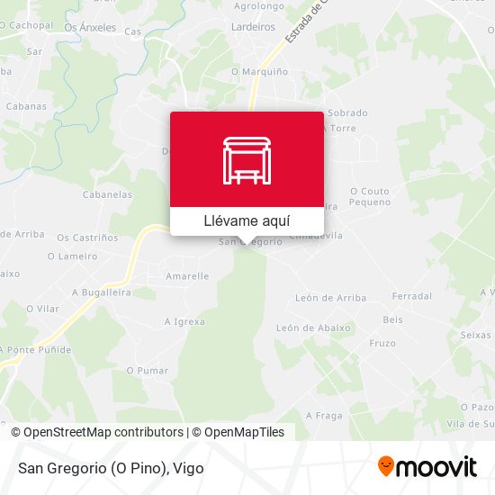 Mapa San Gregorio (O Pino)