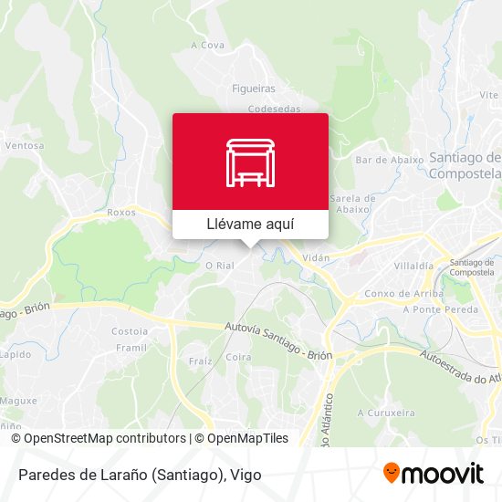 Mapa Paredes de Laraño (Santiago)