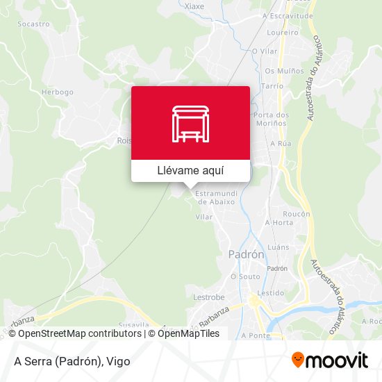 Mapa A Serra (Padrón)