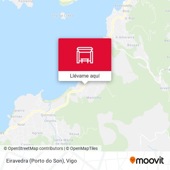 Mapa Eiravedra (Porto do Son)