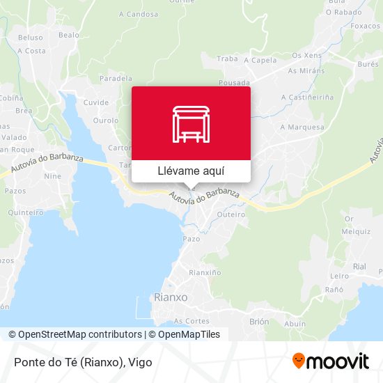Mapa Ponte do Té (Rianxo)
