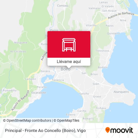 Mapa Principal - Fronte Ao Concello (Boiro)