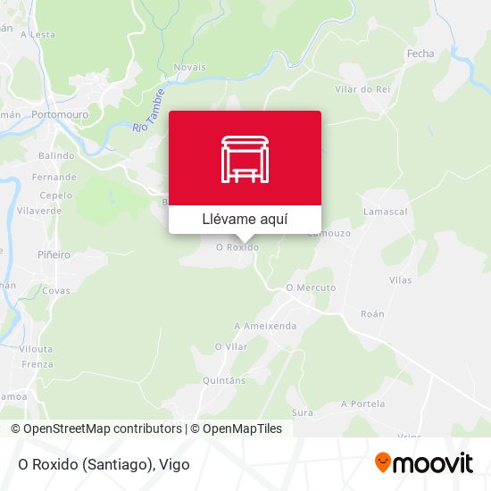 Mapa O Roxido (Santiago)