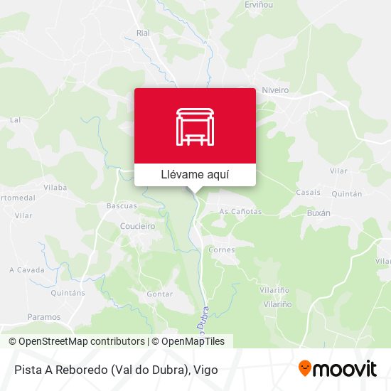 Mapa Pista A Reboredo (Val do Dubra)