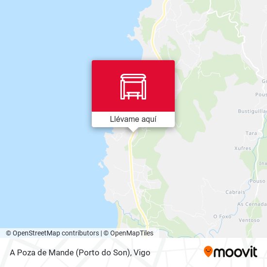 Mapa A Poza de Mande (Porto do Son)