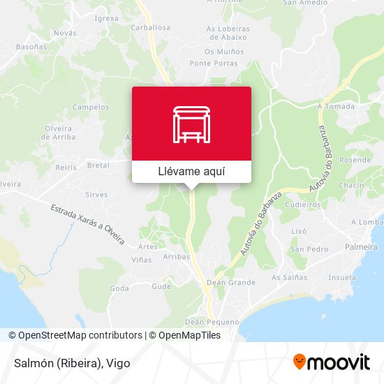 Mapa Salmón (Ribeira)