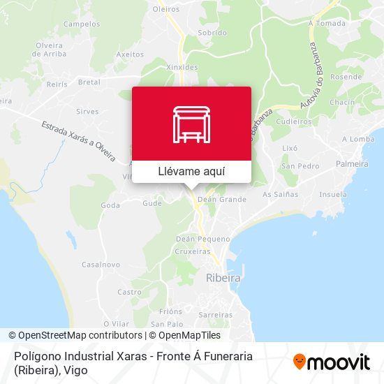 Mapa Polígono Industrial Xaras - Fronte Á Funeraria (Ribeira)