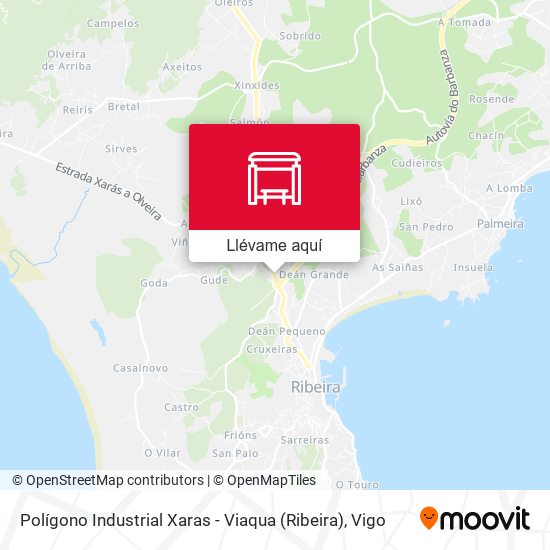 Mapa Polígono Industrial Xaras - Viaqua (Ribeira)