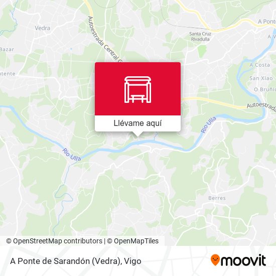 Mapa A Ponte de Sarandón (Vedra)
