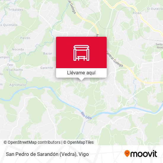 Mapa San Pedro de Sarandón (Vedra)