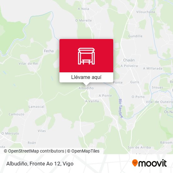Mapa Albudiño, Fronte Ao 12
